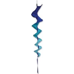 SoundWinds Medium Fusilli Spinning Windsock - Blue