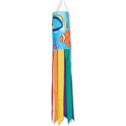 Embroidered Applique Windsock - Saltwater Fish