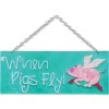 Glass Expression - Pigs Fly 2 Glass Expression - Pigs Fly -Kite Shop 81136p WhenPigsFly