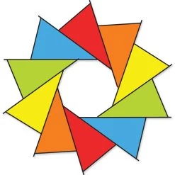 40 In. F-Stop Spinner For Kites And Line - Rainbow