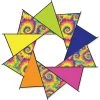 40 In. F-Stop Spinner For Kites And Line - Tie Dye -Kite Shop 99288g TieDye 40inchFstop