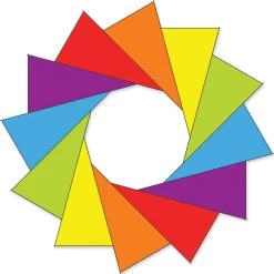 80 In. F-Stop Spinner For Kites And Line - Rainbow