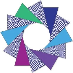 80 In. F-Stop Spinner For Kites And Line - Cool Op-Art