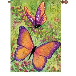 28 In. Flag - Butterfly Sparkles