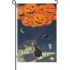 12 In. Flag - Black Cat With Balloons